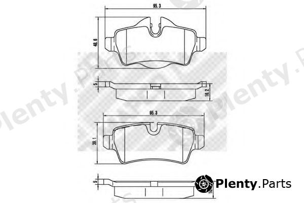  MAPCO part 6885 Brake Pad Set, disc brake