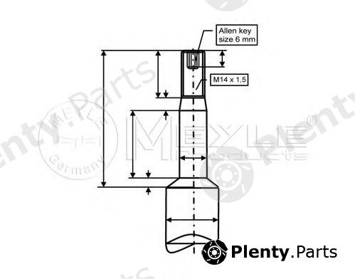  MEYLE part 3266240006 Shock Absorber
