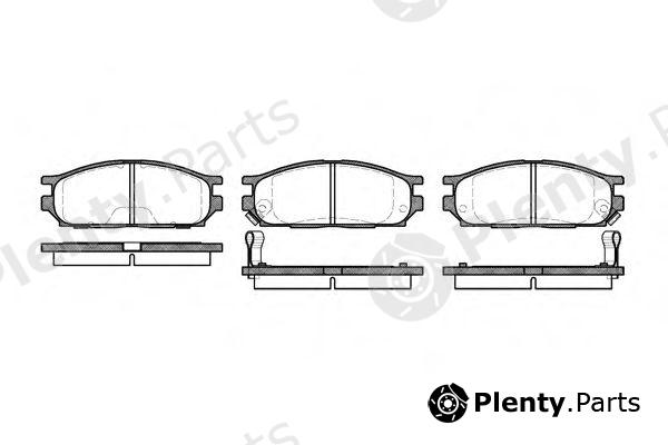  REMSA part 0362.02 (036202) Brake Pad Set, disc brake