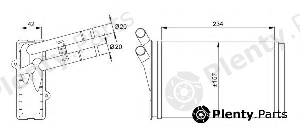  NRF part 50524 Heat Exchanger, interior heating