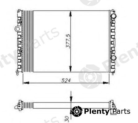  NRF part 58947 Radiator, engine cooling