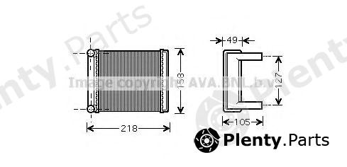  AVA QUALITY COOLING part MSA6385 Heat Exchanger, interior heating