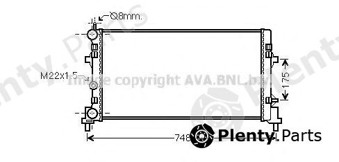 AVA QUALITY COOLING part STA2041 Radiator, engine cooling