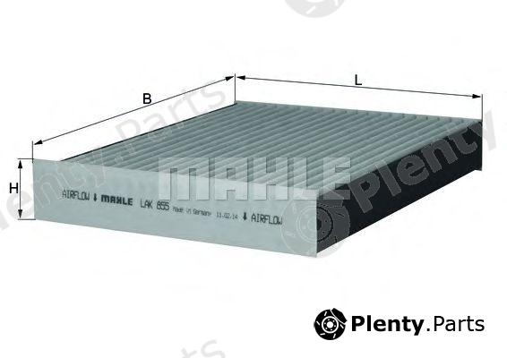  MAHLE ORIGINAL part LAK855 Filter, interior air