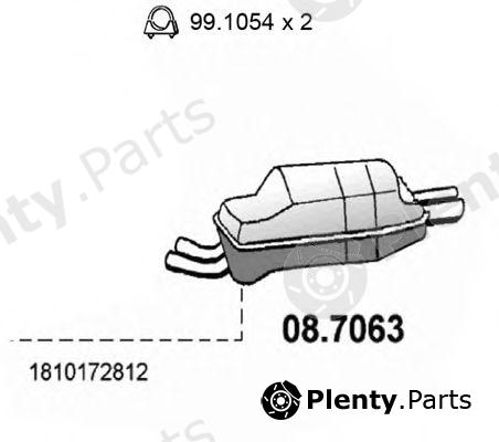  ASSO part 08.7063 (087063) End Silencer