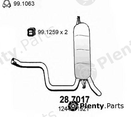  ASSO part 28.7017 (287017) End Silencer