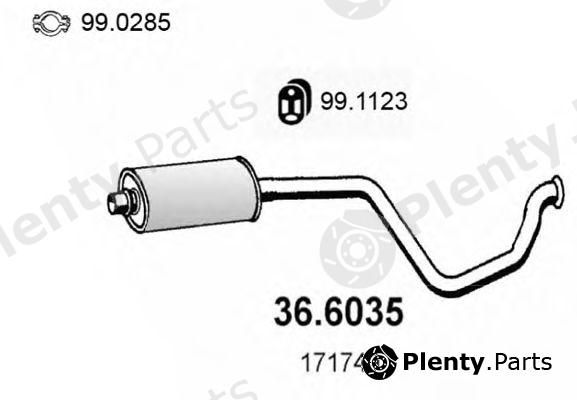  ASSO part 36.6035 (366035) Middle Silencer