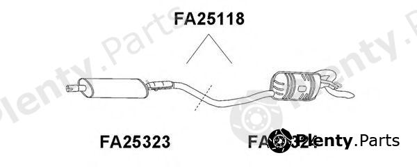  VENEPORTE part FA25323 Middle Silencer