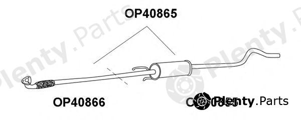  VENEPORTE part OP40866 Exhaust Pipe