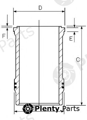  GOETZE part 15-480090-00 (1548009000) Cylinder Sleeve