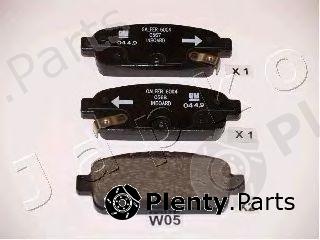  JAPKO part 51W05 Brake Pad Set, disc brake