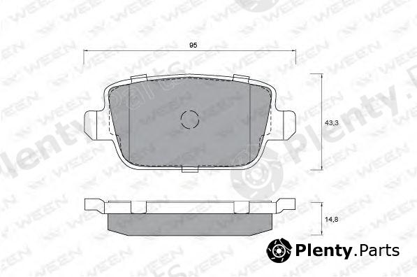  WEEN part 151-1212 (1511212) Brake Pad Set, disc brake