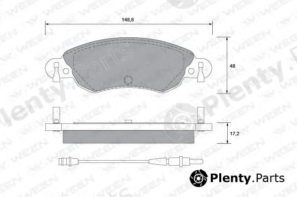  WEEN part 151-1281 (1511281) Brake Pad Set, disc brake