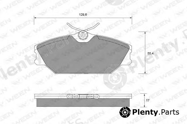  WEEN part 151-1332 (1511332) Brake Pad Set, disc brake