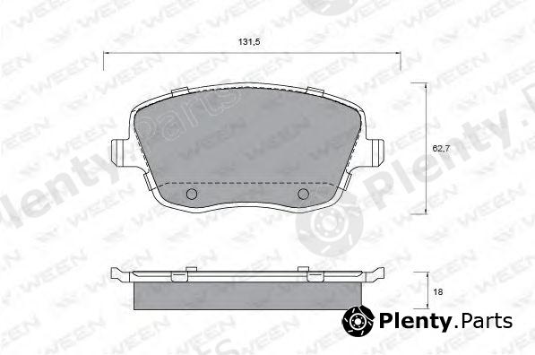  WEEN part 151-1341 (1511341) Brake Pad Set, disc brake