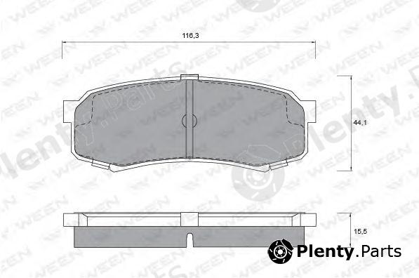  WEEN part 151-2577 (1512577) Brake Pad Set, disc brake