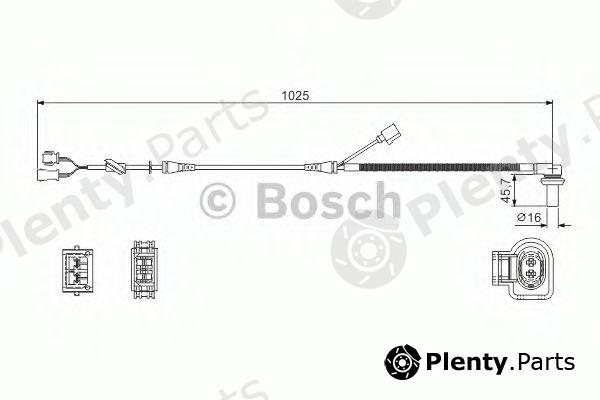  BOSCH part 0986594002 Sensor, wheel speed