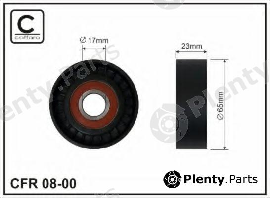  CAFFARO part 08-00 (0800) Deflection/Guide Pulley, v-ribbed belt