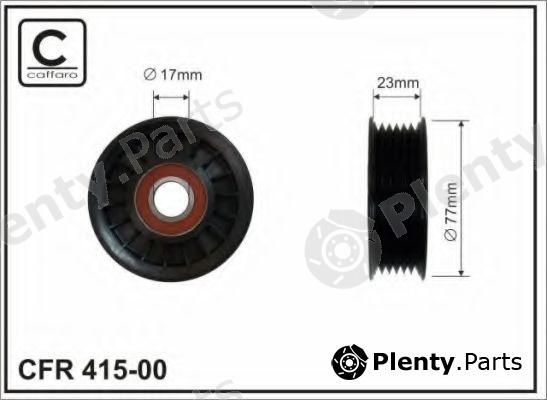  CAFFARO part 415-00 (41500) Tensioner Pulley, v-ribbed belt