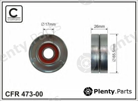  CAFFARO part 473-00 (47300) Tensioner Pulley, v-ribbed belt