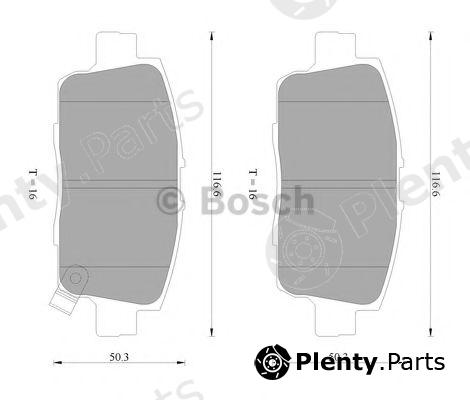  BOSCH part 0986AB2295 Brake Pad Set, disc brake