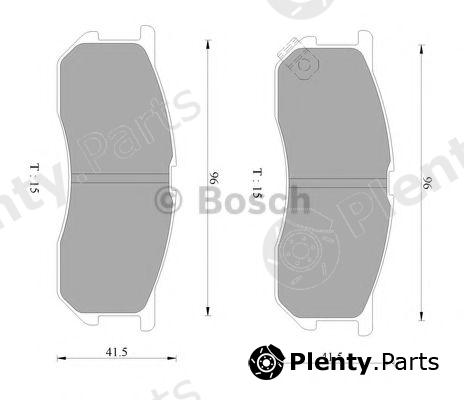  BOSCH part 0986AB2314 Brake Pad Set, disc brake
