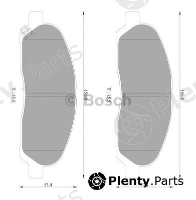  BOSCH part 0986AB2353 Brake Pad Set, disc brake