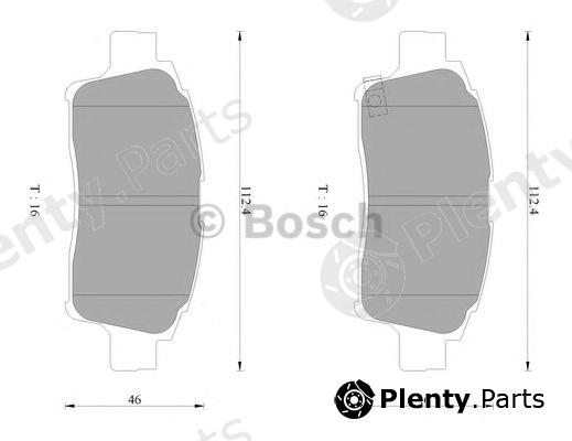  BOSCH part 0986AB2659 Brake Pad Set, disc brake