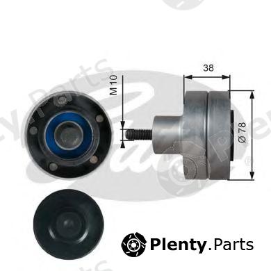  GATES part T36528 Deflection/Guide Pulley, v-ribbed belt