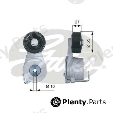  GATES part T39275 Tensioner Pulley, v-ribbed belt