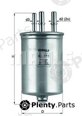  KNECHT part KL506 Fuel filter