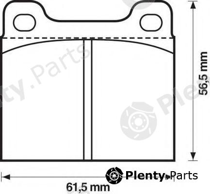  JURID part 571279J Brake Pad Set, disc brake
