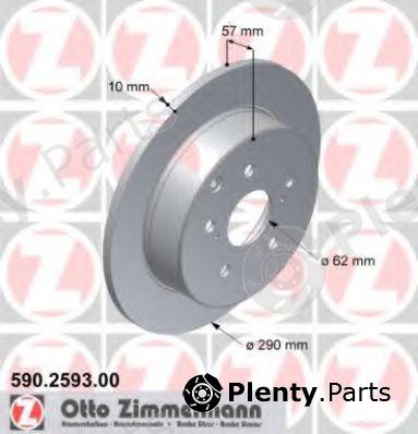 ZIMMERMANN part 590.2593.00 (590259300) Brake Disc