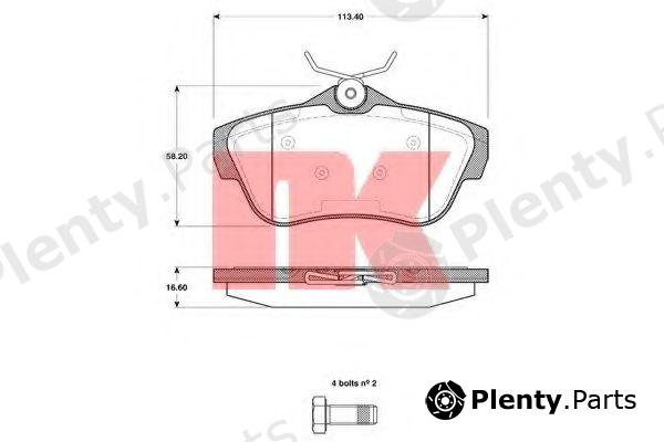  NK part 221964 Brake Pad Set, disc brake