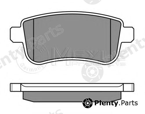  MEYLE part 0252482015 Brake Pad Set, disc brake