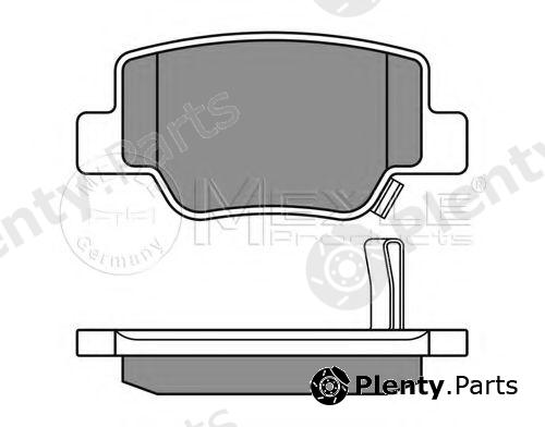  MEYLE part 0252492616/W (0252492616W) Brake Pad Set, disc brake