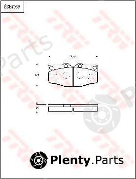  TRW part GDB7069 Brake Pad Set, disc brake