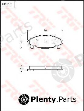  TRW part GDB7188 Brake Pad Set, disc brake