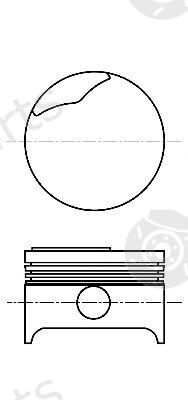  NÜRAL part 87-104207-10 (8710420710) Piston