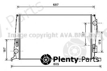  AVA QUALITY COOLING part DAA2005 Radiator, engine cooling