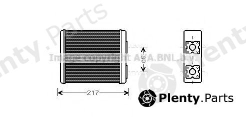  AVA QUALITY COOLING part FD6362 Heat Exchanger, interior heating