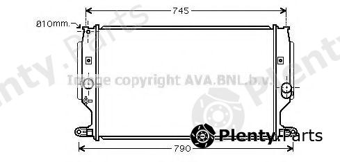  AVA QUALITY COOLING part TO2402 Radiator, engine cooling