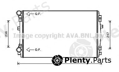  AVA QUALITY COOLING part VW2338 Radiator, engine cooling