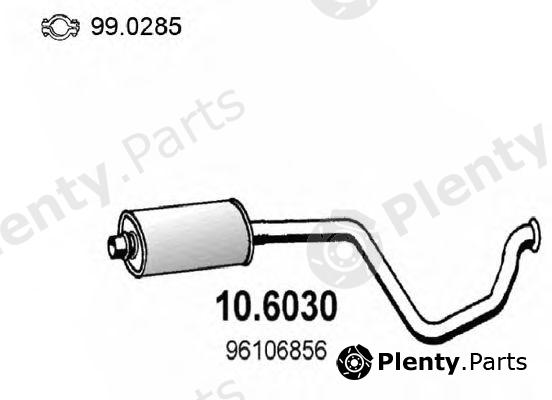  ASSO part 10.6030 (106030) Middle Silencer