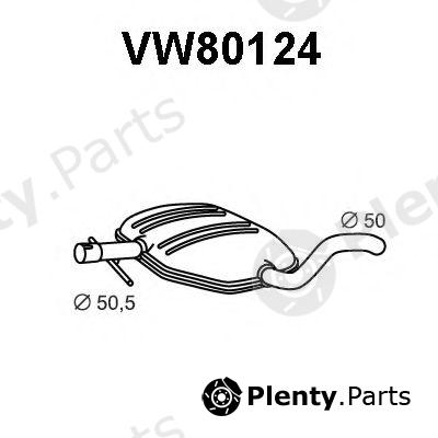  VENEPORTE part VW80124 Middle Silencer