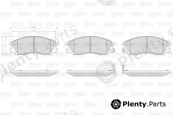  VALEO part 872059 Brake Pad Set, disc brake