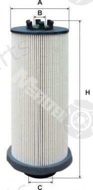  MFILTER part DE3123 Fuel filter