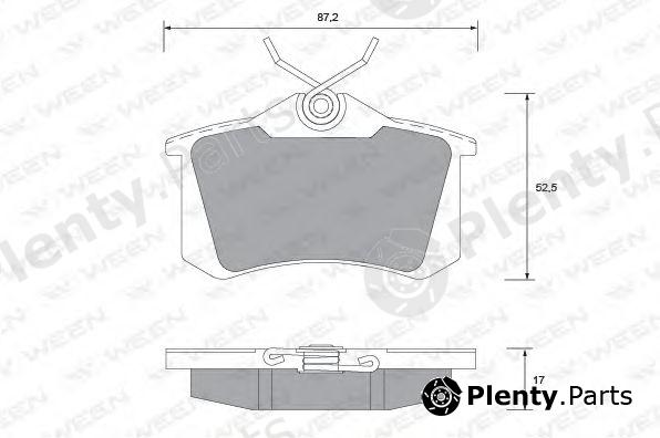  WEEN part 151-1136 (1511136) Brake Pad Set, disc brake