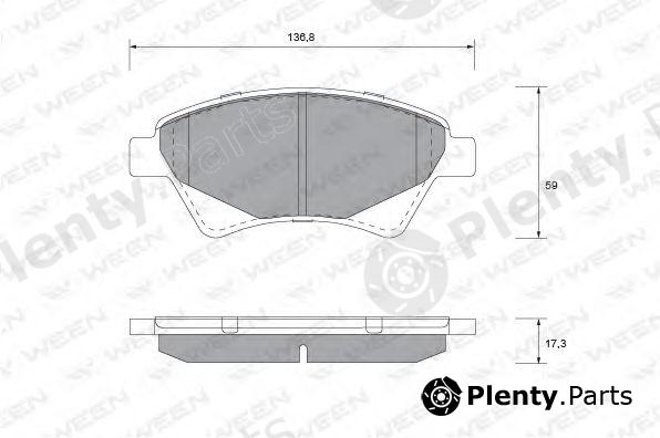  WEEN part 151-1150 (1511150) Brake Pad Set, disc brake