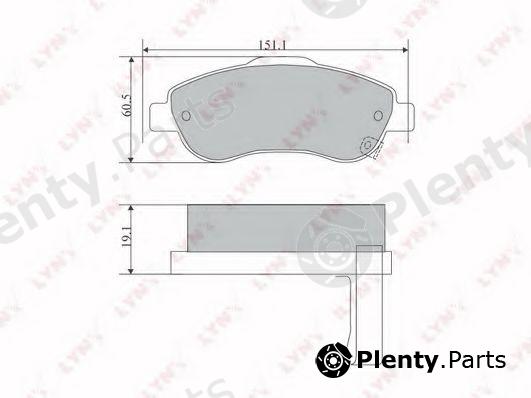 LYNXauto part BD-3418 (BD3418) Brake Pad Set, disc brake